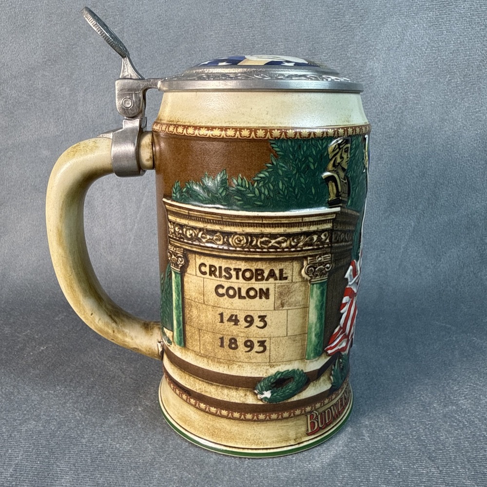 Budweiser Limited Edition Collector Stein 1893 Columbian‎ Exposition Certificate